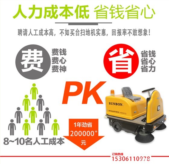 用一台电动扫地车，一年为您节省近30万，想了解吗