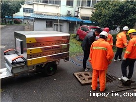 高压冲洗车下水管道冲洗